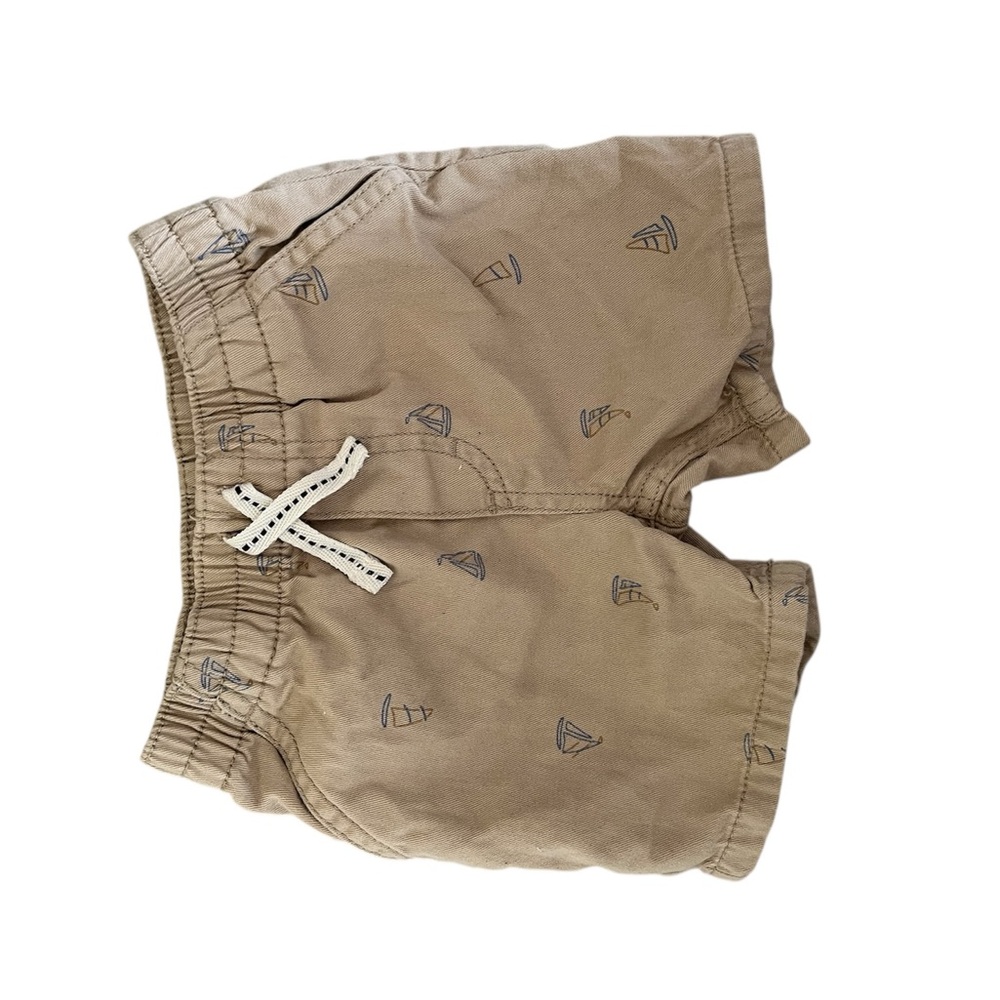 Nautica Tan Casual Shorts with Elastic Waistband | 100% cotton